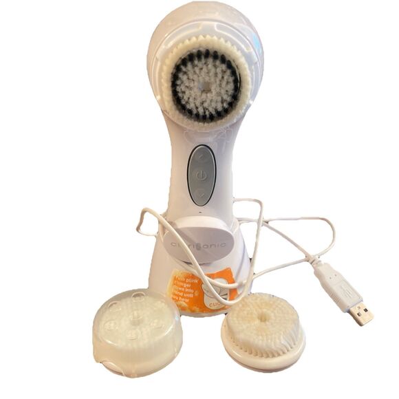 Clarisonic Mia 3 Electric Facial Cleansing Brush White w/ Charger & Head Works - Picture 1 of 8
